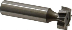 Keo - 3/4" Diam x 1/4" Face Width, High Speed Steel, 8 Teeth, Shank Connection Woodruff Keyseat Cutter - Uncoated, 2-1/4" OAL x 1/2" Shank, Staggered Teeth, ANSI 806, Old Standard 91 - Best Tool & Supply