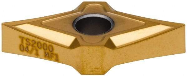 Seco - DNMP431 MF1 Grade TS2000 Carbide Turning Insert - TiAlN/TiN Finish, 55° Diamond, 1/2" Inscr Circle, 3/16" Thick, 1/64" Corner Radius - Best Tool & Supply