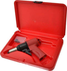 HUCK - 1/8 to 1/4" Pneumatic Rivet Tool Kit - Includes Riveter, 4 Nose Pieces - Best Tool & Supply