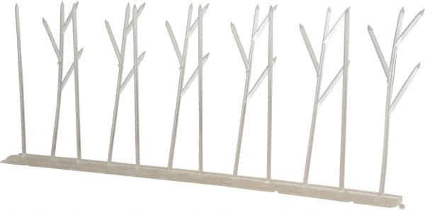 Bird-X - Plastic Bird Spikes - 4-1/2 Inch High x 2-1/4 Inch Wide x 10 Ft. Long x 0.5 Inch Thick - Best Tool & Supply