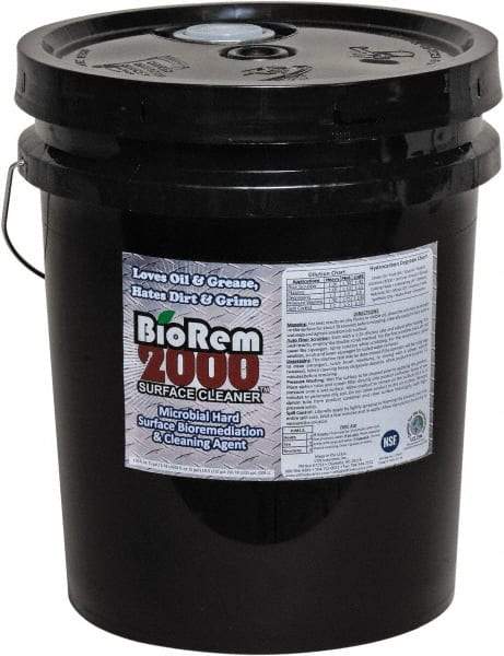 BioRem 2000 - 5 Gal Bucket All-Purpose Cleaner - Liquid, Odor-Free - Best Tool & Supply