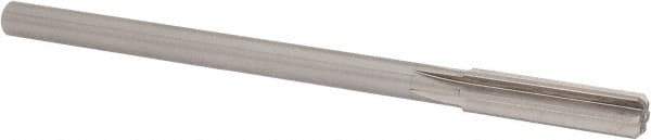 Made in USA - 0.4365" Cobalt 6 Flute Chucking Reamer - Straight Flute, 0.373" Straight Shank, 1-3/4" Flute Length, 7" OAL - Best Tool & Supply