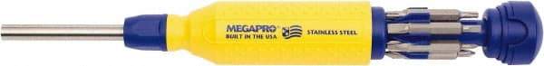 Megapro - 15-in-1 Bit Screwdriver - Phillips, Slotted, Torx & Square Tips - Best Tool & Supply