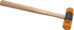 Stanley - 8 oz Head 1-3/8" Face Diam Plastic Dead Blow Hammer - 12" OAL, Hickory Handle - Best Tool & Supply