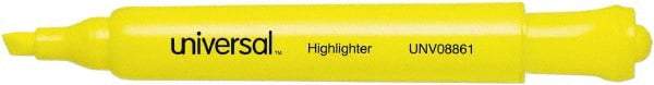 UNIVERSAL - Yellow Highlighter - Chisel Tip, Water Base Ink - Best Tool & Supply