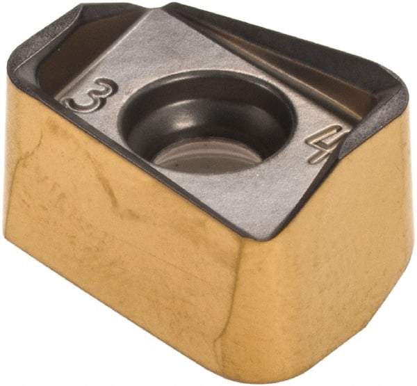 Iscar - H490 ANKX120524 PNTR Grade IC830 Carbide Milling Insert - TiAlN/TiN Finish, 0.339" Thick, 2.39mm Corner Radius - Best Tool & Supply