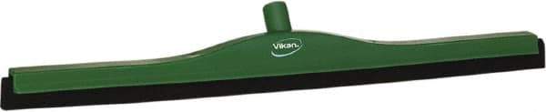 Vikan - 28" Foam Rubber Blade Bench Squeegee - Double Edge, Green, Plastic Holder - Best Tool & Supply