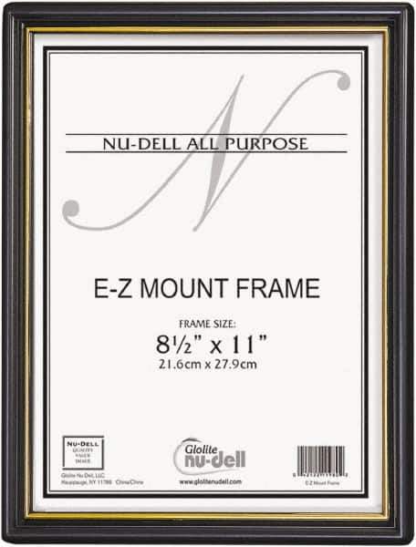 Nudell - Black/Gold Mount Frame - 11" High x 8-1/2" Wide - Best Tool & Supply