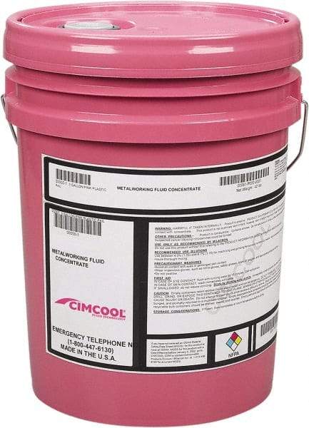 Cimcool - 5 Gal Pail Cutting & Grinding Fluid - Semisynthetic - Best Tool & Supply