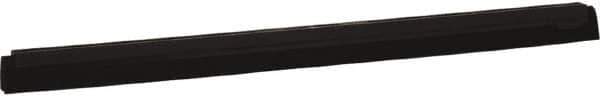 Vikan - 28" Foam Rubber Blade Squeegee Refill - Double Edge, Black, Plastic Holder - Best Tool & Supply