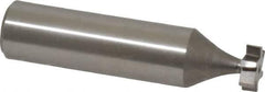 Made in USA - 3/8" Diam x 1/8" Face Width, High Speed Steel, 6 Teeth, Shank Connection Woodruff Keyseat Cutter - Uncoated, 2-1/8" OAL x 1/2" Shank, Staggered Teeth, ANSI 403, Old Standard 213 - Best Tool & Supply