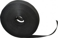 VELCRO Brand - 1" Wide x 25 Yd Long Self Fastening Tie/Strap Hook & Loop Roll - Continuous Roll, Black, Printable Surface - Best Tool & Supply