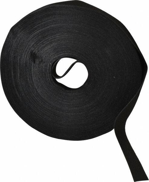 VELCRO Brand - 5/8" Wide x 25 Yd Long Self Fastening Tie/Strap Hook & Loop Roll - Continuous Roll, Black, Printable Surface - Best Tool & Supply