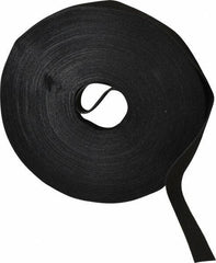 VELCRO Brand - 5/8" Wide x 25 Yd Long Self Fastening Tie/Strap Hook & Loop Roll - Continuous Roll, Black, Printable Surface - Best Tool & Supply