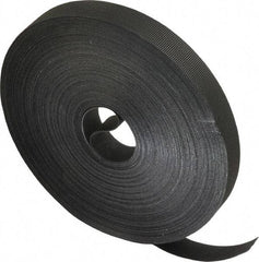 VELCRO Brand - 3/4" Wide x 25 Yd Long Self Fastening Tie/Strap Hook & Loop Roll - Continuous Roll, Black, Printable Surface - Best Tool & Supply