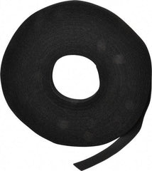 VELCRO Brand - 3/4" Wide x 25 Yd Long Self Fastening Tie/Strap Hook & Loop Roll - Continuous Roll, Black - Best Tool & Supply