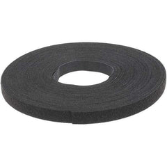 VELCRO Brand - 5/8" Wide x 25 Yd Long Self Fastening Tie/Strap Hook & Loop Roll - Continuous Roll, Black - Best Tool & Supply