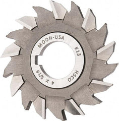 Made in USA - 4" Diam x 5/16" Width of Cut, 18 Teeth, Cobalt Side Milling Cutter - Staggered Teeth, Uncoated - Best Tool & Supply