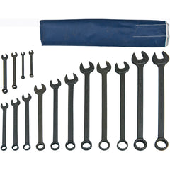 Martin Tools - 15 Pc, 7 - 32mm, 6, 12-Point Metric Combination Wrench Set - Exact Industrial Supply