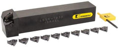 Kennametal - External Thread, Right Hand Cut, 1" Shank Width x 1" Shank Height Indexable Threading Toolholder - 6" OAL, LT 16ER Insert Compatibility, LSSR163D Toolholder, Series LT Threading - Best Tool & Supply