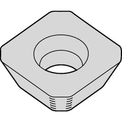 Kennametal - SEHW43 Grade K68 Carbide Milling Insert - Uncoated, 0.188" Thick, 1/2" Inscribed Circle, 1mm Corner Radius - Best Tool & Supply