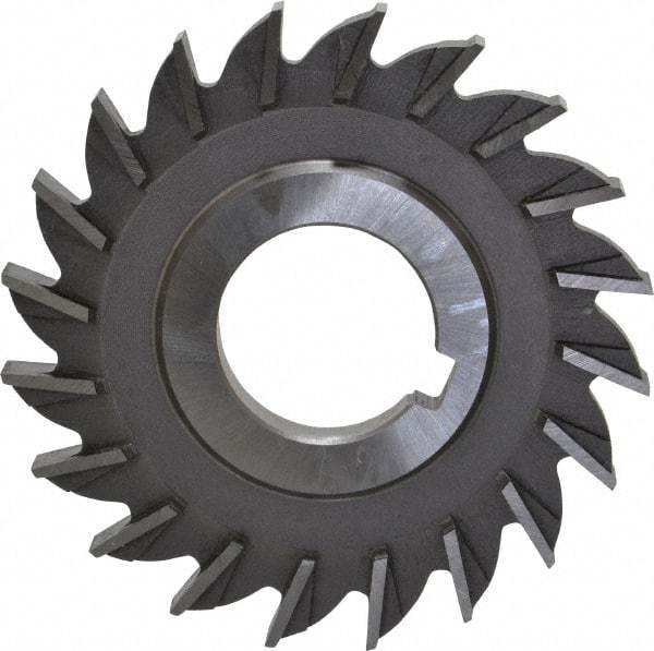 Made in USA - 3" Diam x 5/16" Width of Cut, 20 Teeth, High Speed Steel Side Milling Cutter - Straight Teeth, Uncoated - Best Tool & Supply