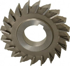 Made in USA - 3" Diam x 7/16" Width of Cut, 20 Teeth, High Speed Steel Side Milling Cutter - Straight Teeth, Uncoated - Best Tool & Supply