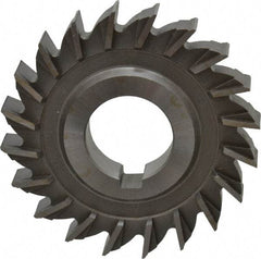 Made in USA - 3" Diam x 1/2" Width of Cut, 20 Teeth, High Speed Steel Side Milling Cutter - Straight Teeth, Uncoated - Best Tool & Supply