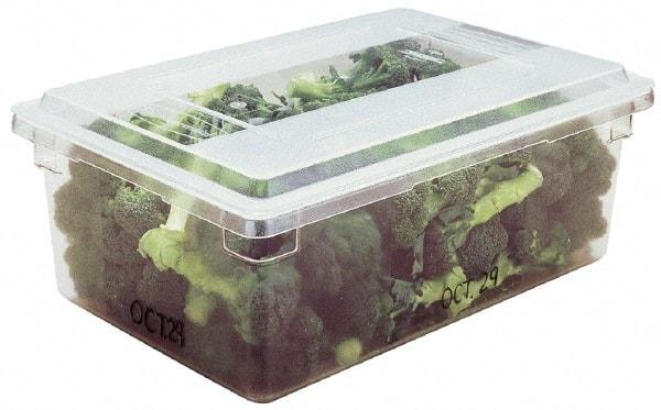 Rubbermaid - Rectangular, Clear Polycarbonate Food Tote Box - 12" High x 18" Wide x 26" Long - Best Tool & Supply