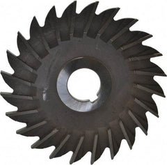 Made in USA - 5" Diam x 1/4" Width of Cut, 24 Teeth, High Speed Steel Side Milling Cutter - Straight Teeth, Uncoated - Best Tool & Supply