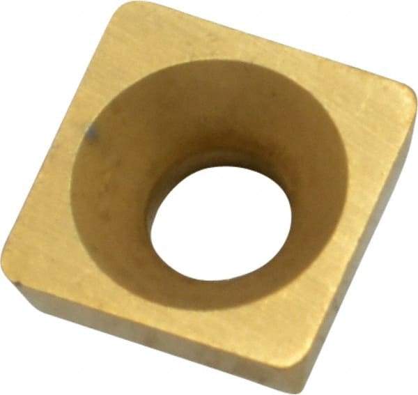 Interstate - SPEB322 Grade TCN55 Carbide Milling Insert - TiN Finish, 1/8" Thick, 3/8" Inscribed Circle, 1/32" Corner Radius - Best Tool & Supply