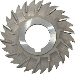 Made in USA - 3" Diam x 5/32" Width of Cut, 28 Teeth, High Speed Steel Side Milling Cutter - Staggered Teeth, Uncoated - Best Tool & Supply