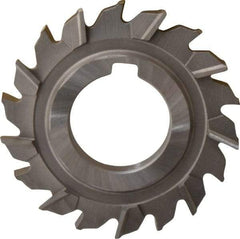 Made in USA - 3" Diam x 5/16" Width of Cut, 18 Teeth, High Speed Steel Side Milling Cutter - Staggered Teeth, Uncoated - Best Tool & Supply