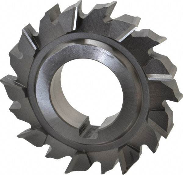 Made in USA - 3" Diam x 5/8" Width of Cut, 18 Teeth, High Speed Steel Side Milling Cutter - Staggered Teeth, Uncoated - Best Tool & Supply