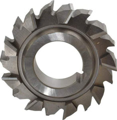 Made in USA - 3" Diam x 3/4" Width of Cut, 18 Teeth, High Speed Steel Side Milling Cutter - Staggered Teeth, Uncoated - Best Tool & Supply