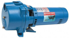 Goulds Pumps - 230 Volt, 13.9 Amp, 1 Phase, 2 HP, Self Priming Centrifugal Pump - 48J Frame, 1-1/2 Inch Inlet, 87 Max GPM, ODP Motor, Cast Iron Housing, Noryl Impeller, 106 Ft. Shut Off, Carbon Ceramic Mechanical Seal - Best Tool & Supply