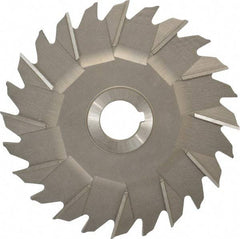 Made in USA - 6" Diam x 5/16" Width of Cut, 24 Teeth, High Speed Steel Side Milling Cutter - Staggered Teeth, Uncoated - Best Tool & Supply