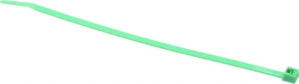 Made in USA - 7.562 Inch Long x 0.18 Inch Wide x 1-7/8 Inch Bundle Diameter, Green, Nylon Standard Cable Tie - 50 Lb. Strength, 0.052 Inch Thick - Best Tool & Supply