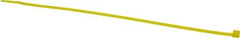 Made in USA - 8-7/8" Long Yellow Nylon Standard Cable Tie - 40 Lb Tensile Strength, 1.24mm Thick, 4" Max Bundle Diam - Best Tool & Supply