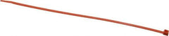 Made in USA - 11-1/4" Long Orange Nylon Standard Cable Tie - 50 Lb Tensile Strength, 1.32mm Thick, 3" Max Bundle Diam - Best Tool & Supply