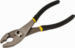 Stanley - 8" OAL, 1-45/64" Jaw Length, Slip Joint Pliers - 2 Positions, Serrated Jaw, Slip Joint Head, Slip Joint Plier Tool, Serrated Pipe Jaw - Best Tool & Supply