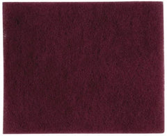 Ability One - 11-1/6" Long x 9" Wide x 1/4" Thick Cleansing Pad - Light-Duty, Maroon - Best Tool & Supply