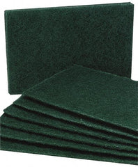 Ability One - 9-1/2" Long x 6" Wide x 1/4" Thick Sponge - Medium-Duty, Green - Best Tool & Supply