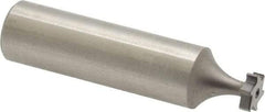 Made in USA - 5/16" Diam x 3/32" Face Width, High Speed Steel, 6 Teeth, Shank Connection Woodruff Keyseat Cutter - Uncoated, 2-3/32" OAL x 1/2" Shank, Straight Teeth, ANSI 302-1/2, Old Standard 207 - Best Tool & Supply