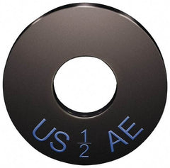 Jergens - 1" Screw, Case Hardened Steel USS/SAE Flat Washer - 1-1/16" ID x 2-1/2" OD, 1/4" Thick, Black Oxide Finish - Best Tool & Supply