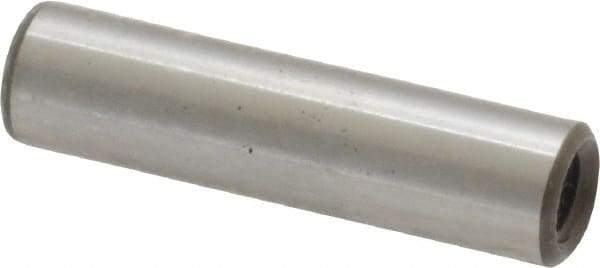 Jergens - 1/4" Diam x 1" Pin Length Alloy Steel Pull Out Dowel Pin - C 47-58 & C 60-64 (Surface) Hardness, 1 Beveled & 1 Threaded End - Best Tool & Supply