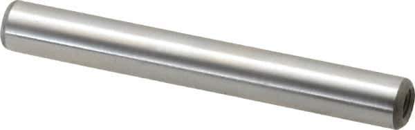 Jergens - 5/16" Diam x 2-1/2" Pin Length Alloy Steel Pull Out Dowel Pin - C 47-58 & C 60-64 (Surface) Hardness, 1 Beveled & 1 Threaded End - Best Tool & Supply