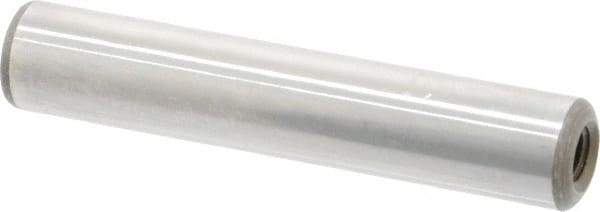 Jergens - 3/8" Diam x 2" Pin Length Alloy Steel Pull Out Dowel Pin - C 47-58 & C 60-64 (Surface) Hardness, 1 Beveled & 1 Threaded End - Best Tool & Supply