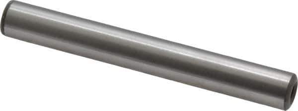 Jergens - 3/8" Diam x 3" Pin Length Alloy Steel Pull Out Dowel Pin - C 47-58 & C 60-64 (Surface) Hardness, 1 Beveled & 1 Threaded End - Best Tool & Supply