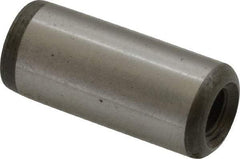 Jergens - 7/16" Diam x 1" Pin Length Alloy Steel Pull Out Dowel Pin - C 47-58 & C 60-64 (Surface) Hardness, 1 Beveled & 1 Threaded End - Best Tool & Supply